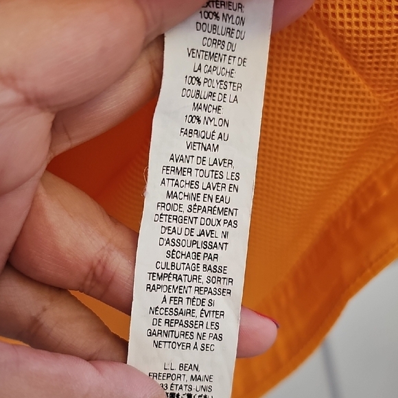 L.L. Bean Vibrant Orange Jacket - Picture 5 of 7